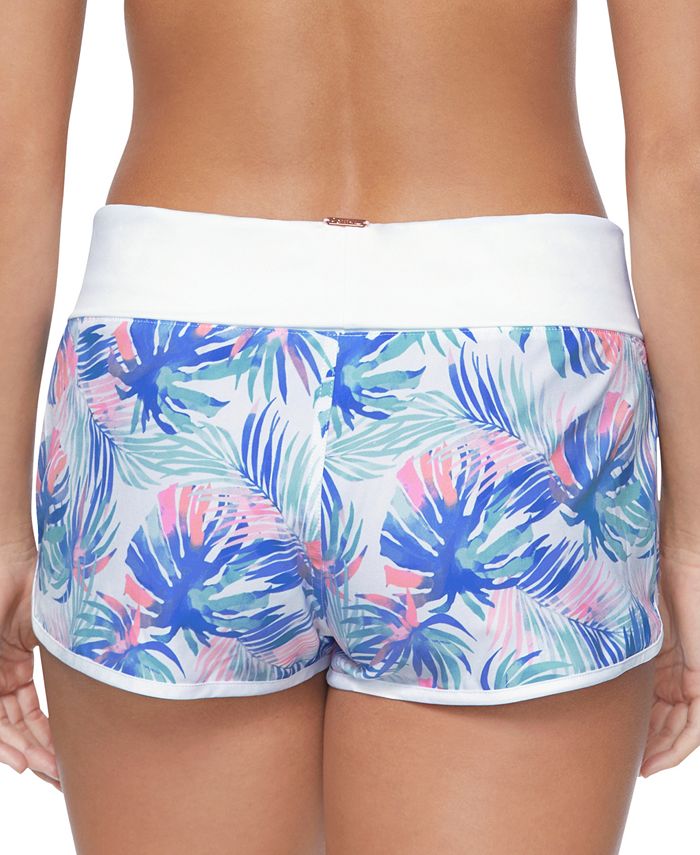 Raisins Juniors' 2" Aloha TropicalPrint Swim Shorts Macy's
