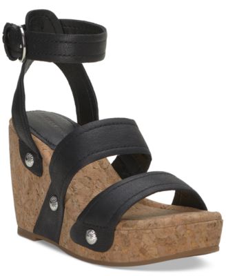 Lucky Brand - Women's Valintina Strappy Platform Wedge Sandals