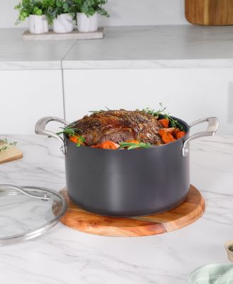 Flavortown Hard-Anodized Laser Titanium Aluminum 6-Qt. Dutch Oven with Lid