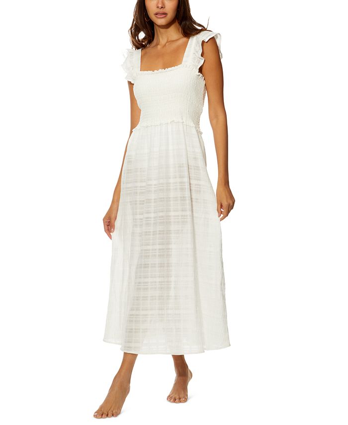 Women's Long Sleeve Comfy Cover-Up Midi Dress