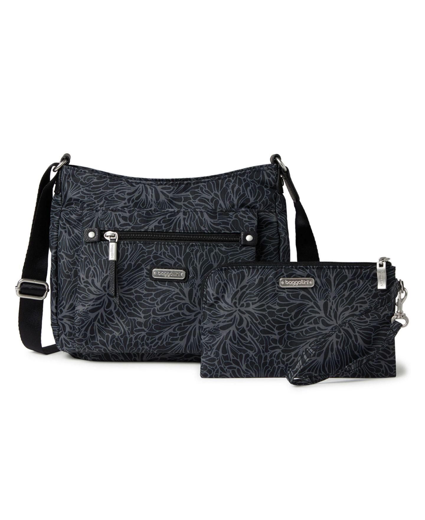 Женская сумка Baggallini Uptown with RFID Wristlet, цвет: Чёрный — фото 13