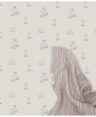 Cotton Bunny Fitted Crib Sheet