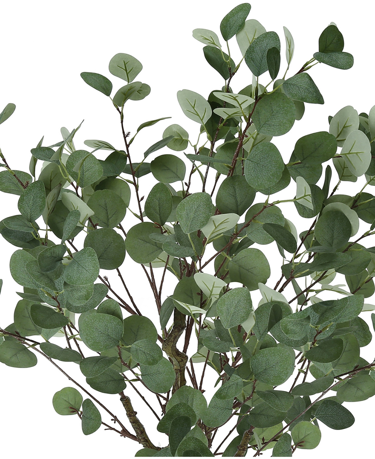 Monarch Specialties Indoor Artificial Floor Eucalyptus Tree with Black Pot