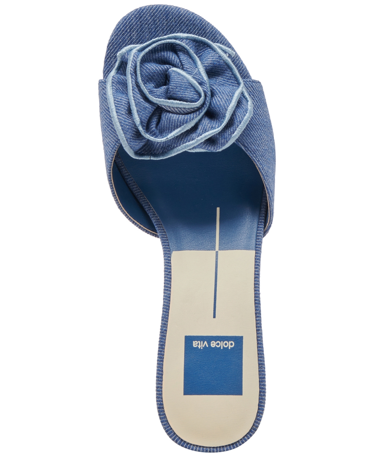 Shop Dolce Vita Women's Darly Floral Detailed Block-heel Dress Sandals In Natural Raffia
