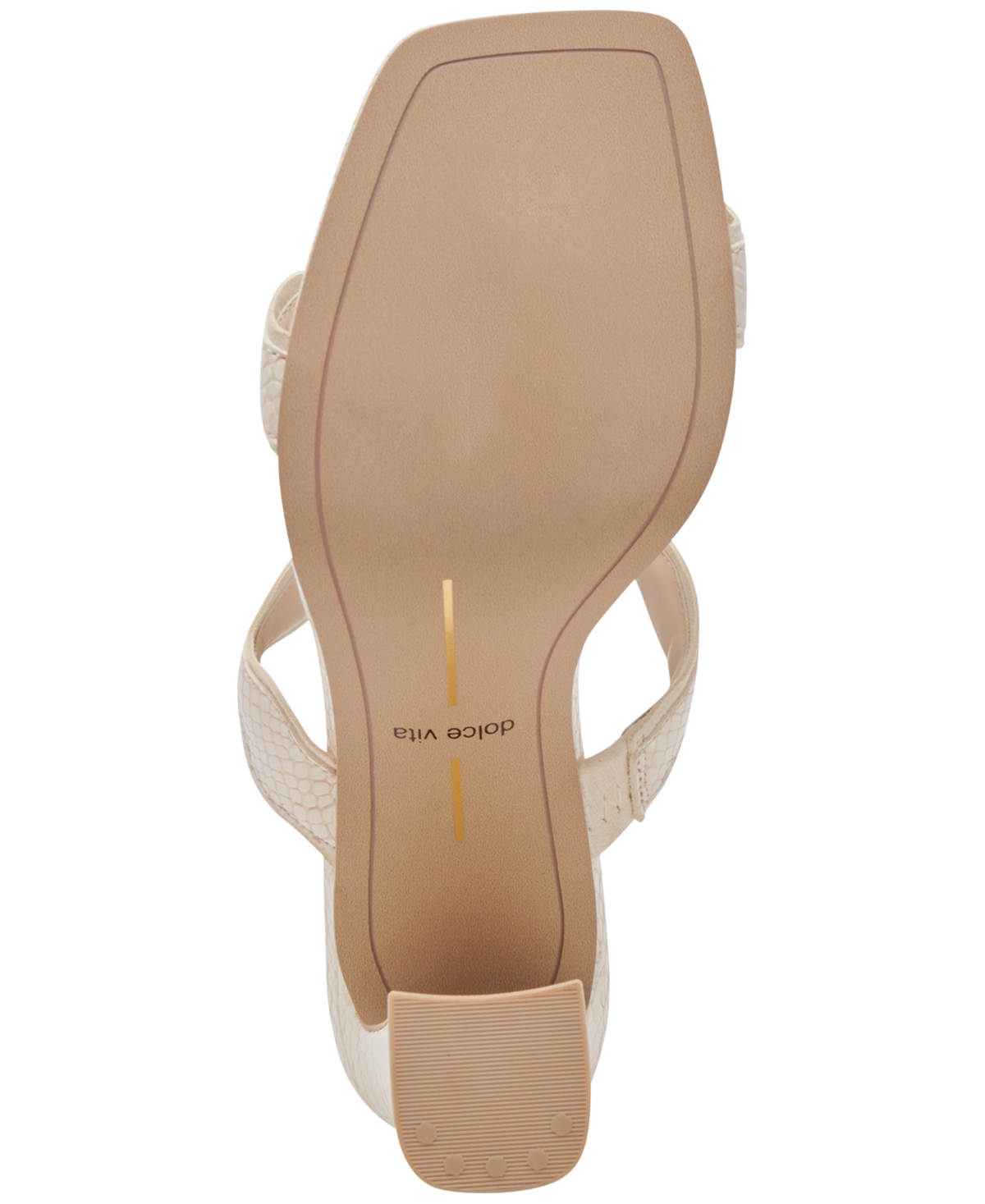 Shop Dolce Vita Women's Ilva Wavy Banded High-heel Dress Sandals In Toffee Embossed