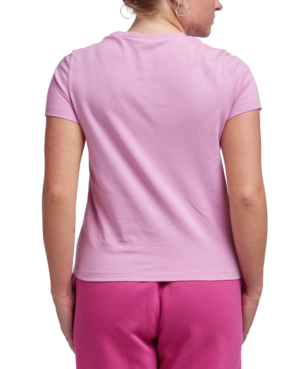 Reebok Women's Active Small-Logo Pocket Cotton T-Shirt
