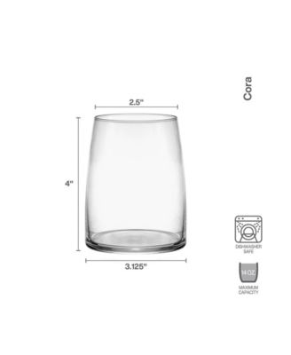 Cora Stemless Wine Glasses, Set of 4