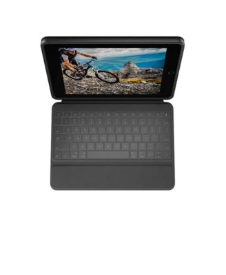 Rugged Folio Protective Keyboard Case for iPad 7th and 8th Gen