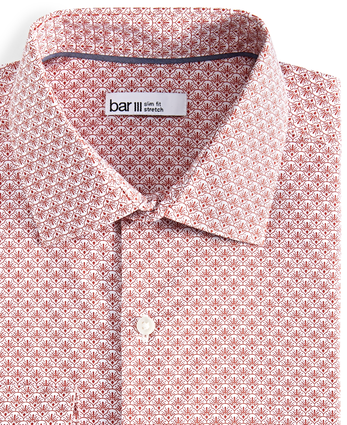 Bar Iii Men Sps Alina Print Slim Fit Dress Shirt
