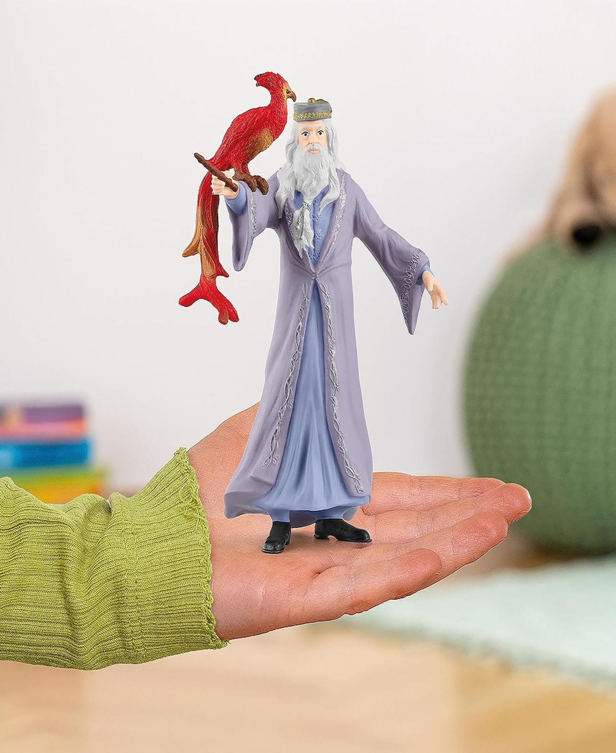 Schleich Wizarding World Of Harry Potter: Albus Dumbledore Fawkes Figurines In Multi