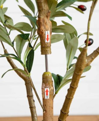 4ft. Artificial Olive Tree with Natural Trunk
