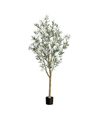Nearly Natural 7ft. Artificial Greco Olive Tree - Macy's