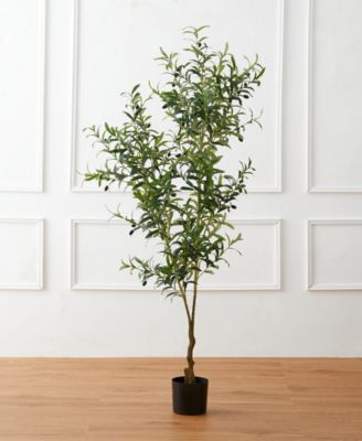 6ft. Faux Olive Tree in Pot