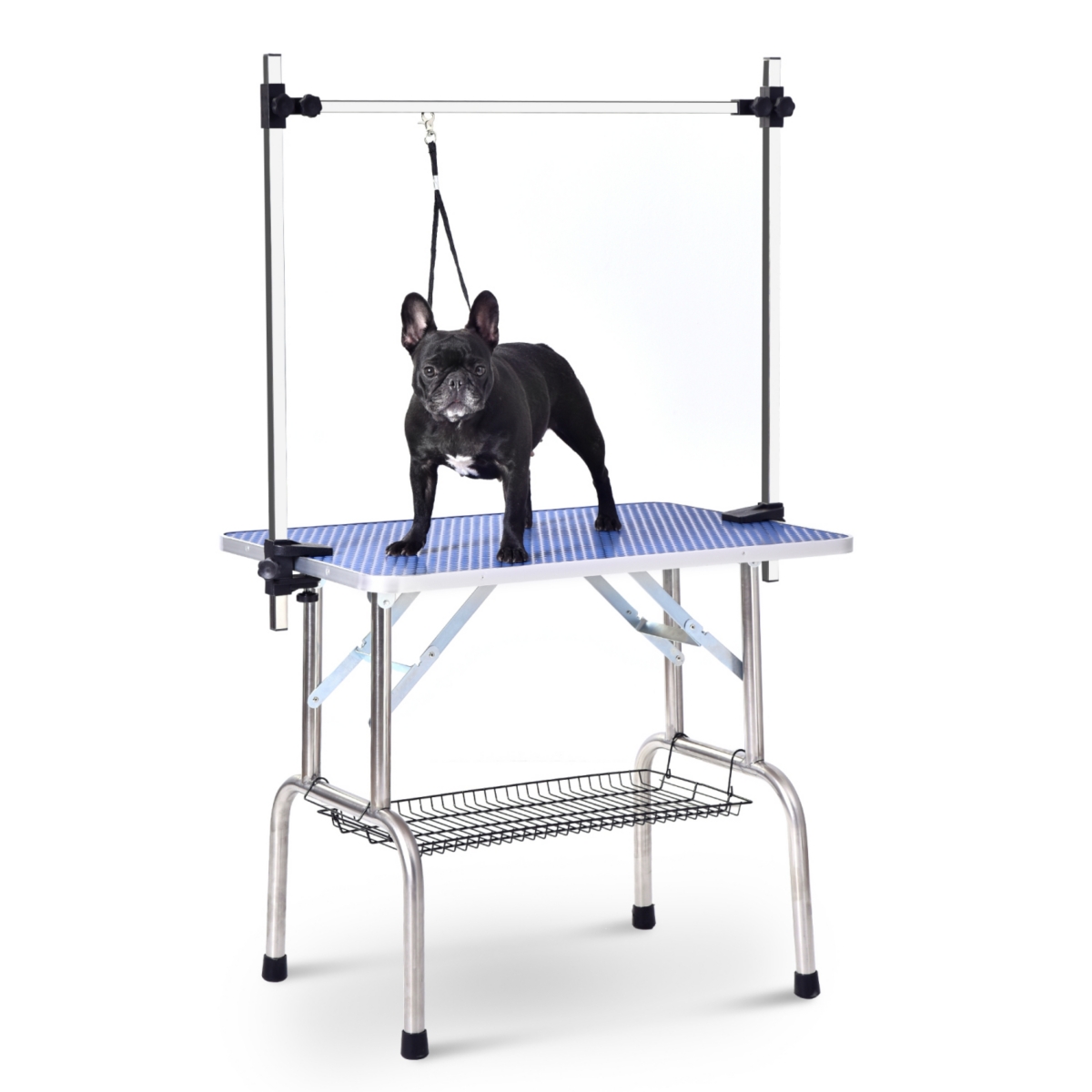 Large Size 46 Grooming Table For Pet Dog And Cat With Adjustable Arm And Clamps Large Heavy - Natural