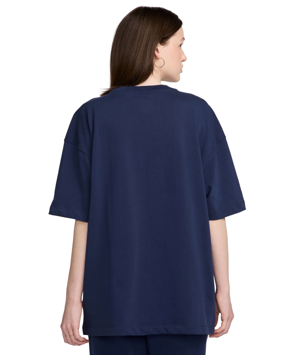Nike Women's Sportswear Cotton Essential Oversized Tee -(summit White)
