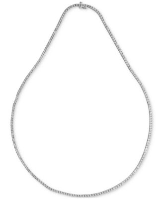 Men's Diamond 24" Tennis Necklace (2 ct. t.w.) in Sterling Silver