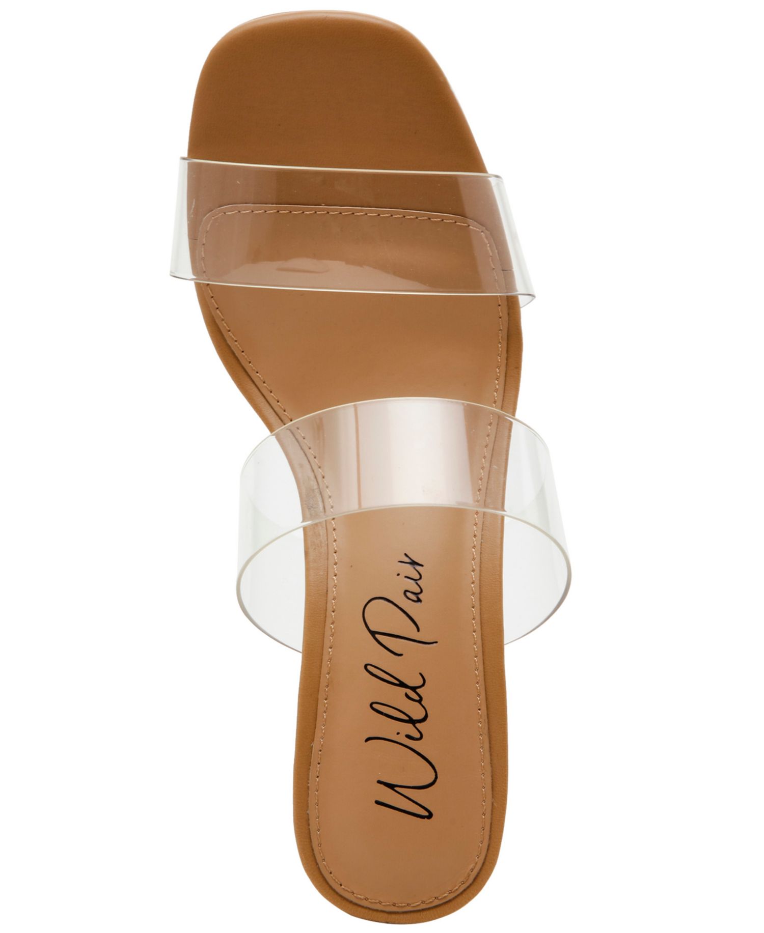 Zandria Two-Piece Clear Vinyl Dress Sandals