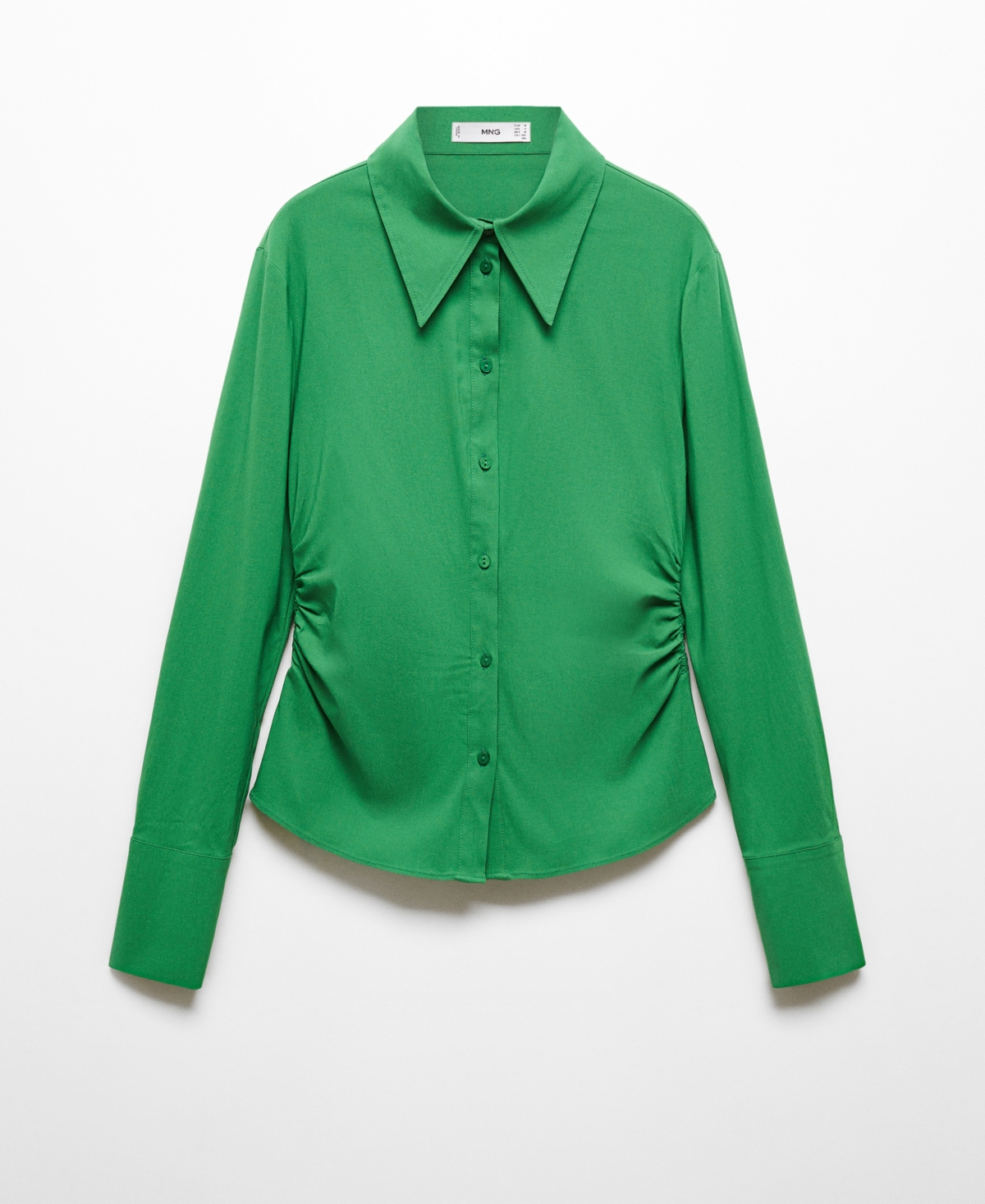 Shop Mango Women's Slim-fit Velvet Blazer In Green