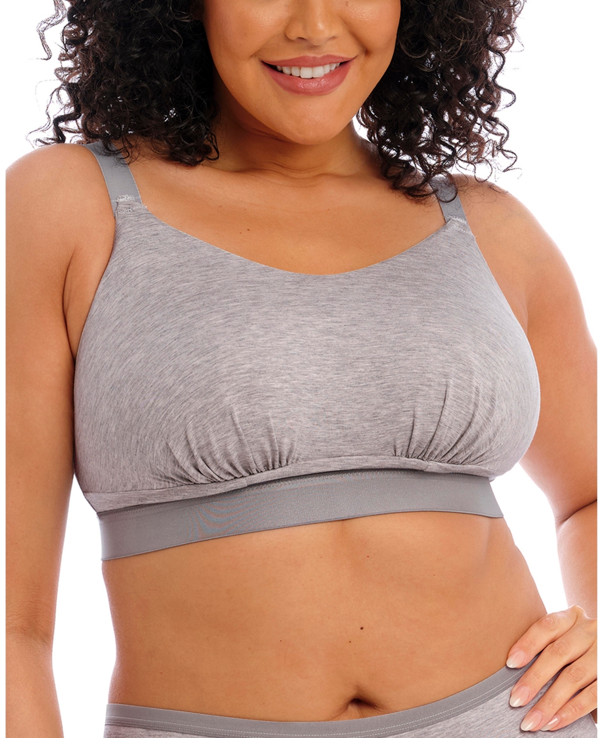 Downtime Non Wired Bralette - Grey Marl