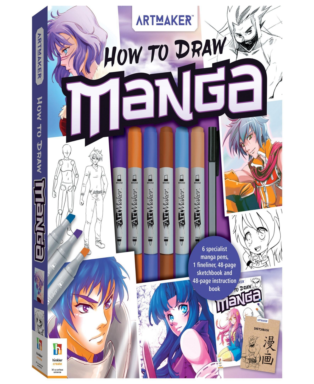 Art Maker - How To Draw Manga Craft Kit In Multi
