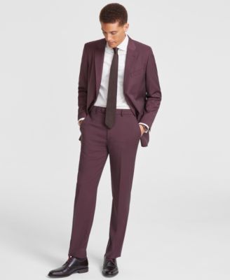 Nautica - Men's Modern-Fit Bi-Stretch Black Suit