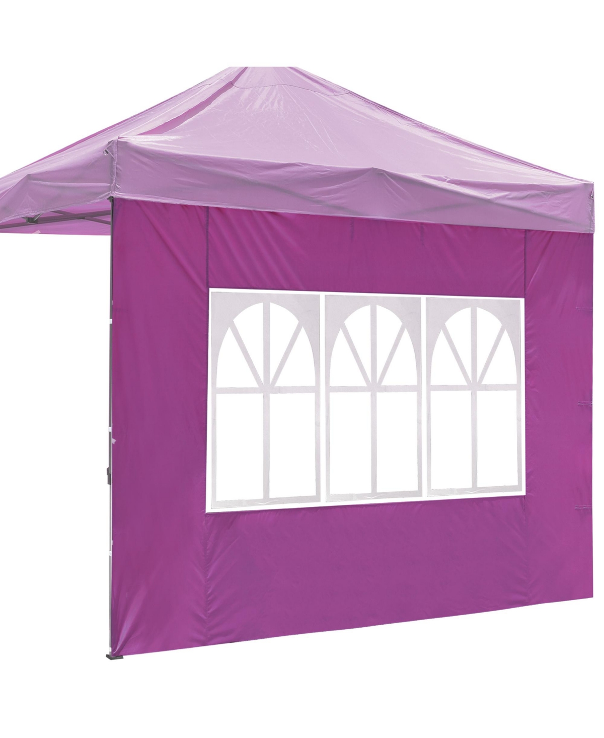 Privacy Window Sidewall UV30+ Fits 10x10ft Canopy Garden 1 Piece - Dark Purple