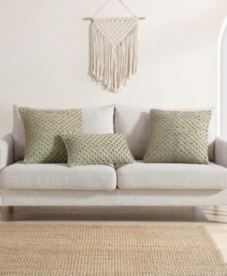 Jada Jute Decorative Pillow, 12" x 20"