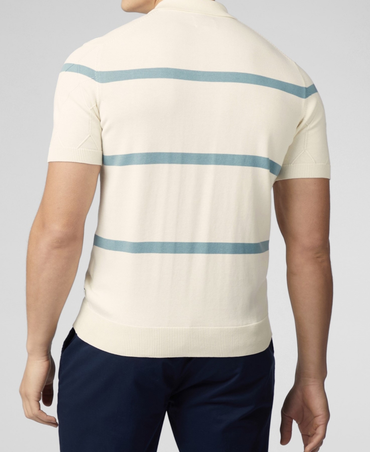 Ben Sherman Men's Argyle Stripe Polo Shirt