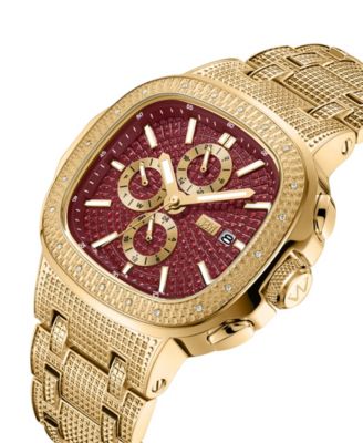 Men's Heist Multifunction 18K Gold Plated Stainless Steel Watch, 45mm