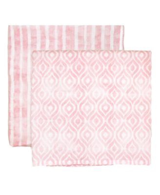 Baby Girls Luxury Plush Baby Blankets, 3 Piece Gift Set