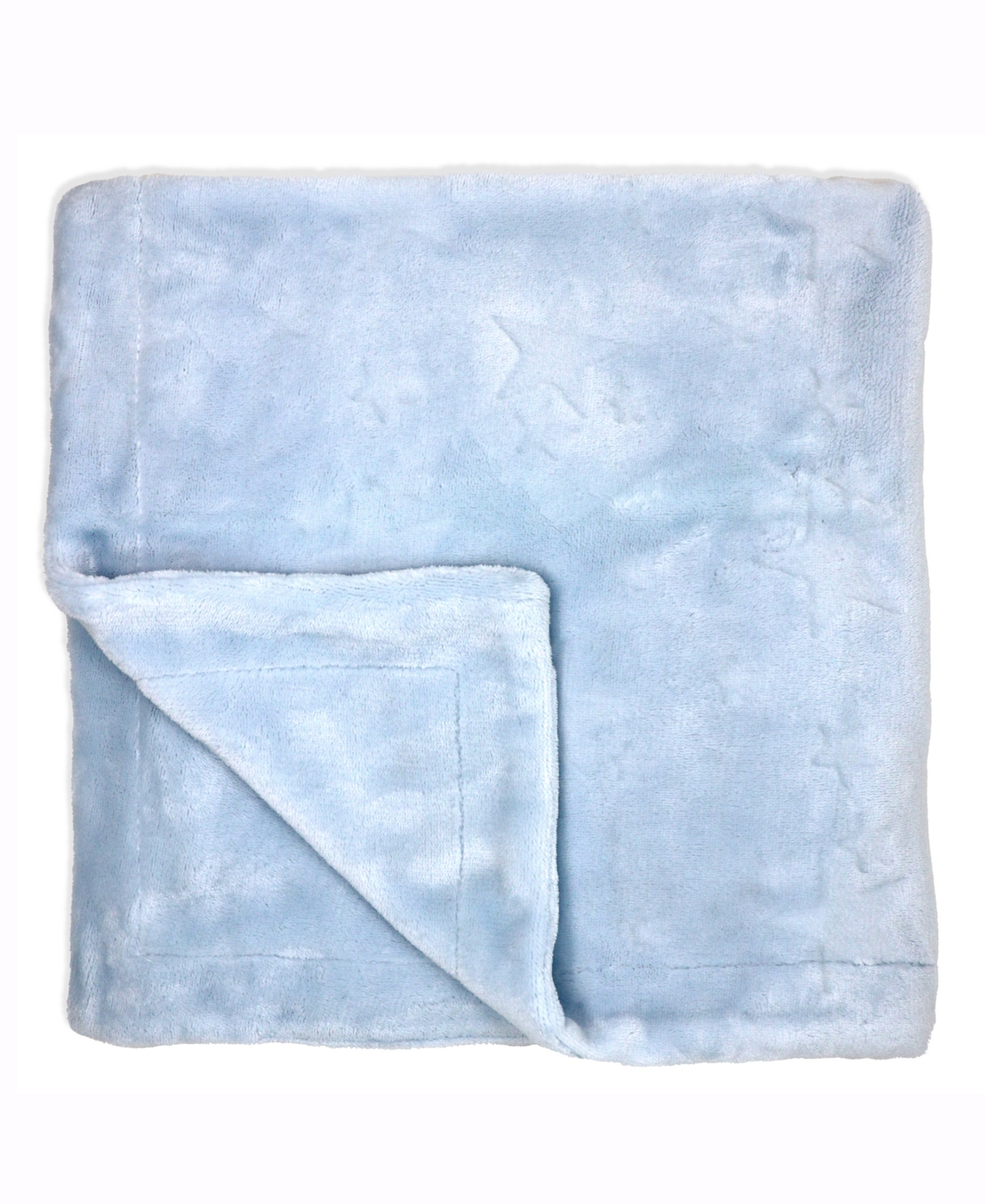 Amor Bebe Baby Boys Luxury Sculpted Fleece Blanket In Blue