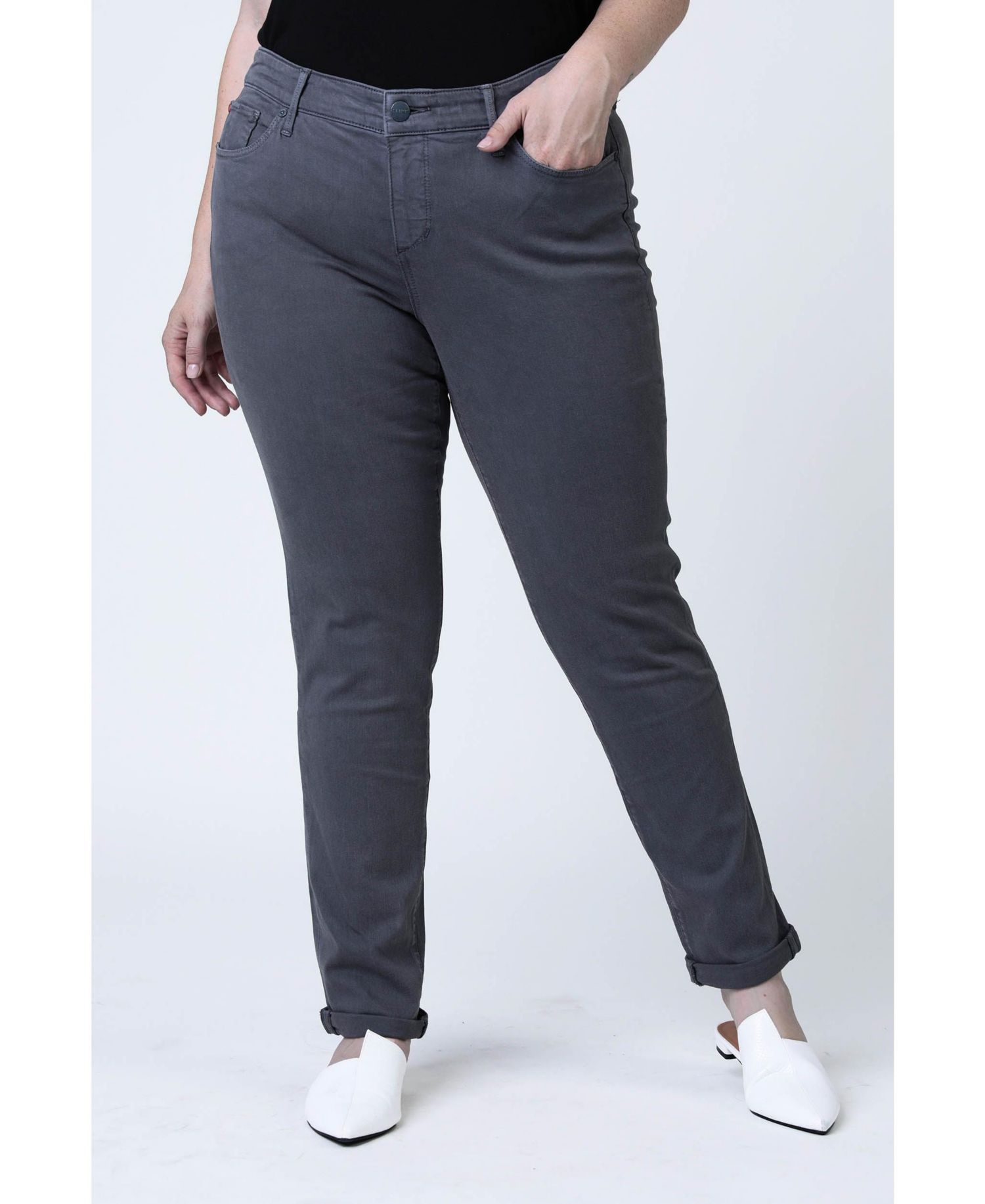 Plus Size Color Boyfriend Pants