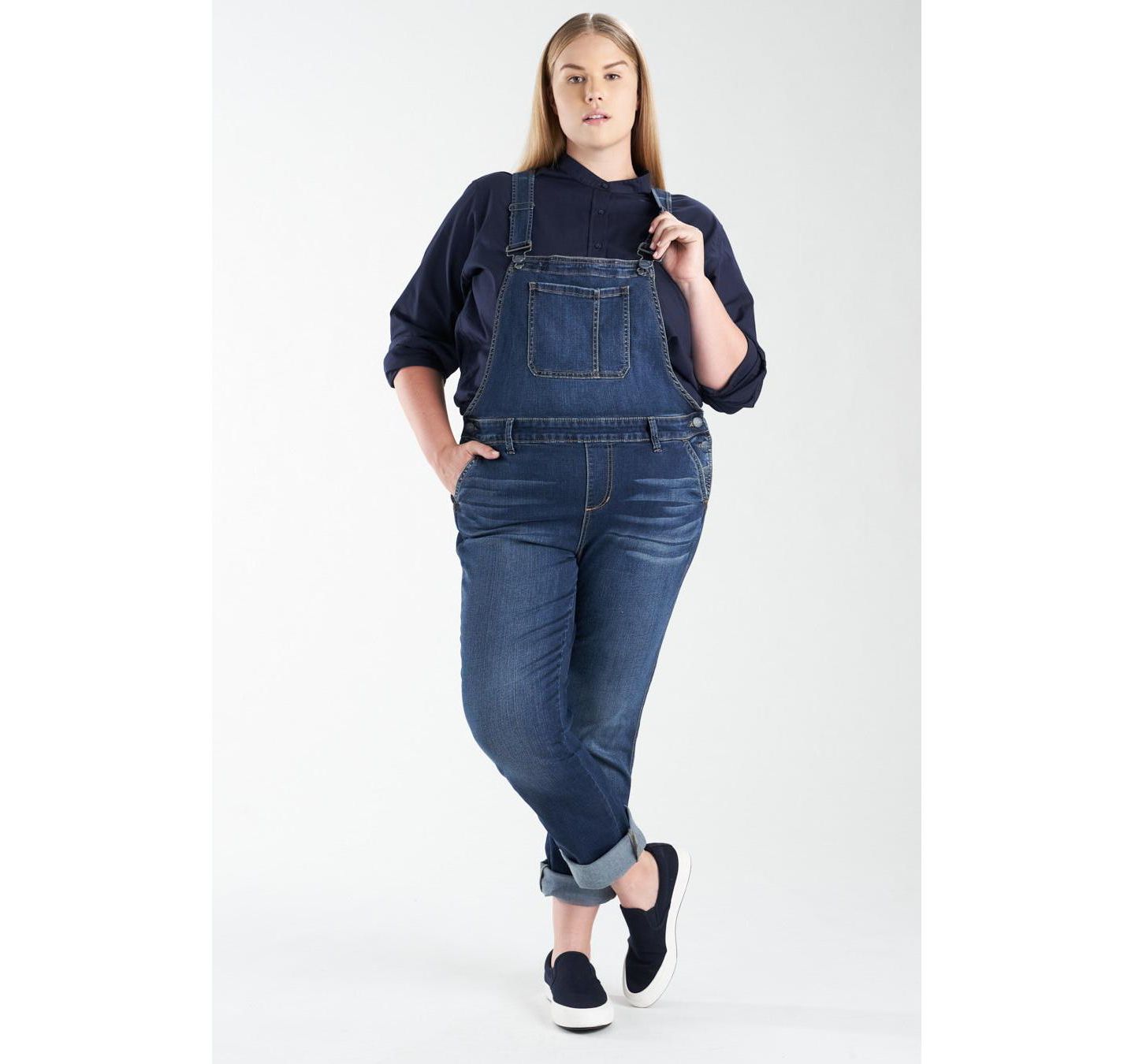 Женский джинсовый комбинезон Slink Jeans, больших размеров, цвет: Martha — фото 1