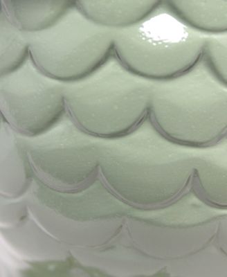 12.8" Tall Contemporary Ceramic Owl Bedside Table Desk Lamp with Matching Fabric Shade 