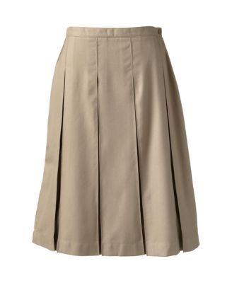 Women's Box Pleat Skirt Below the Knee