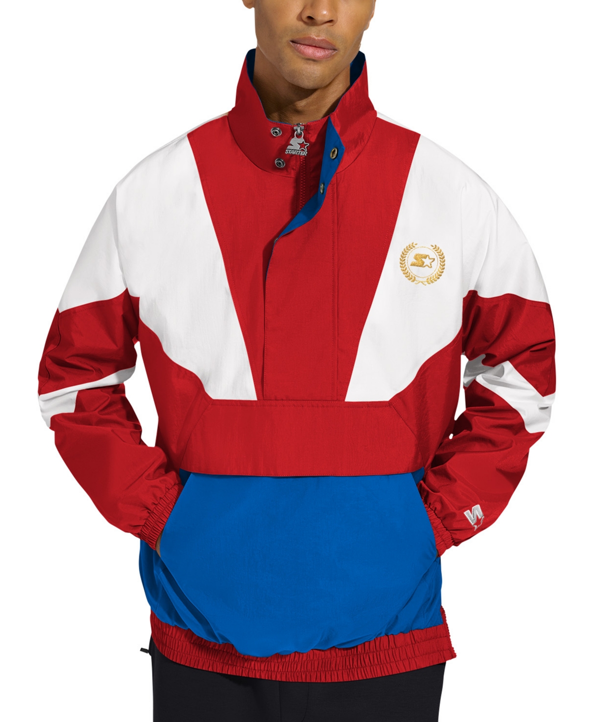 Men's Colorblocked Lightweight Jacket - Red/red