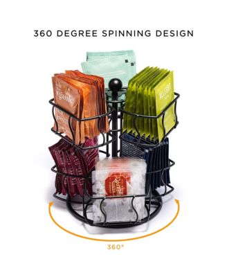 Tea Bag 2 Tier Lazy Susan Organizer