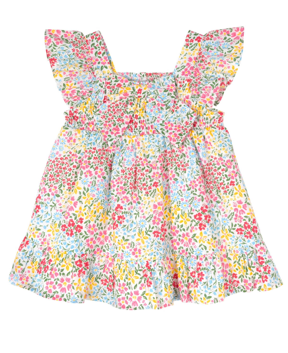 Shop Rare Editions Baby Girl Floral Eyelet Dress In Pink