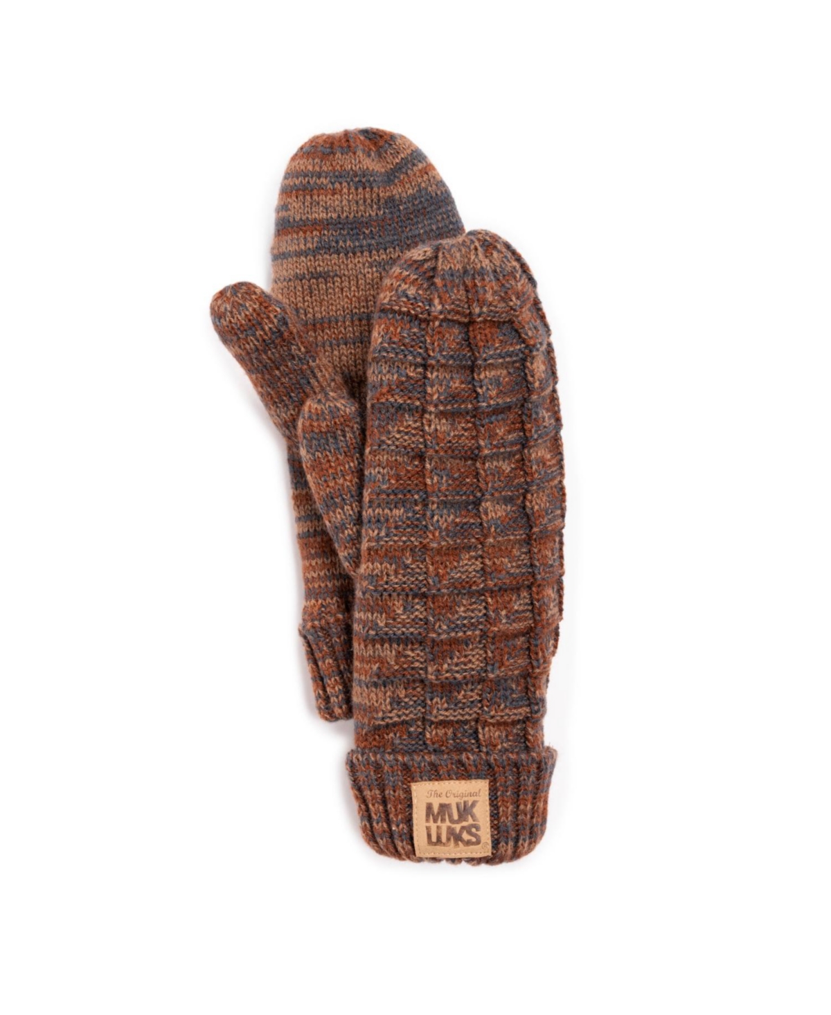 Women's Patch Pom Mittens, Liberty Blue, One Size - Liberty blue
