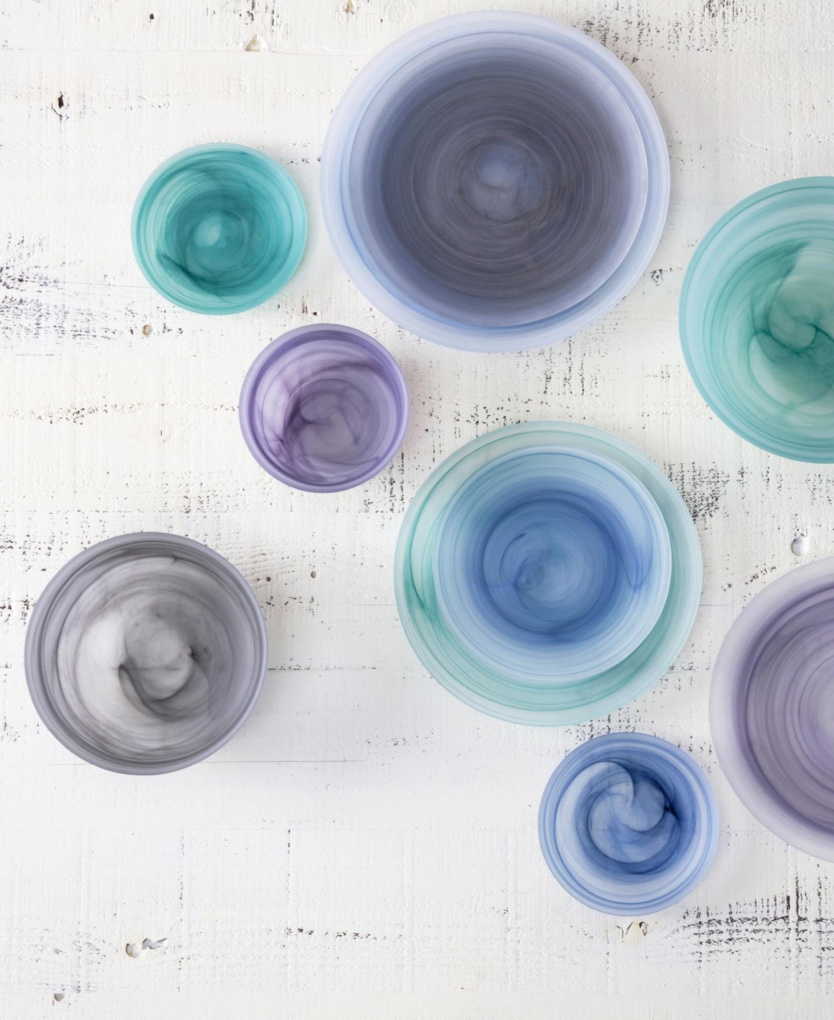 Fortessa La Jolla Glass Bread & Butter Plates, Set Of 4 In Sage