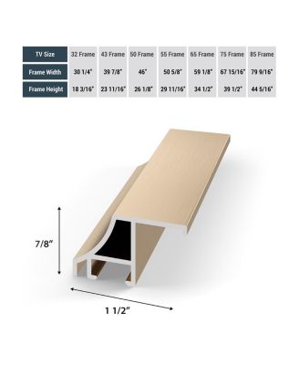 32" Alloy Scoop Frame for Samsung The Frame TV 2021-2024