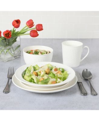 Martha Stewart  Basket Weave 30 Piece Dinnerware Set, Service for 6