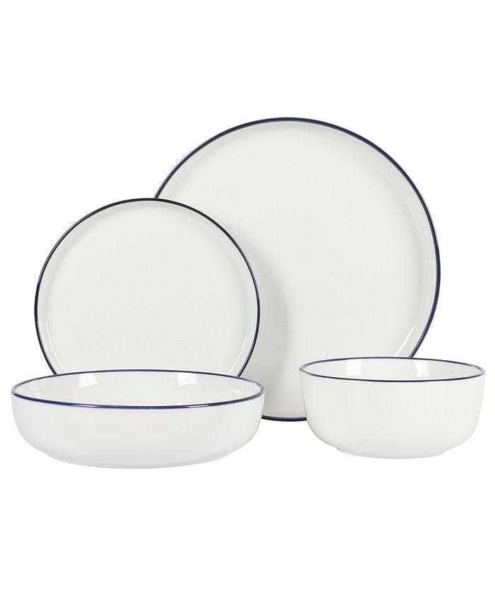 Gibson Home Oslo 16 Piece Dinnerware Set, Service for 4 Macy's