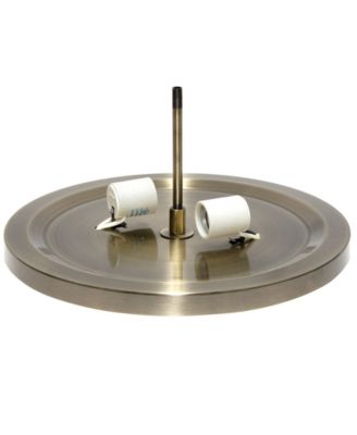 13" Classix Crystal Glam Two Light Decorative Dome Shaped Metal Flush Mount Ceiling Fixture