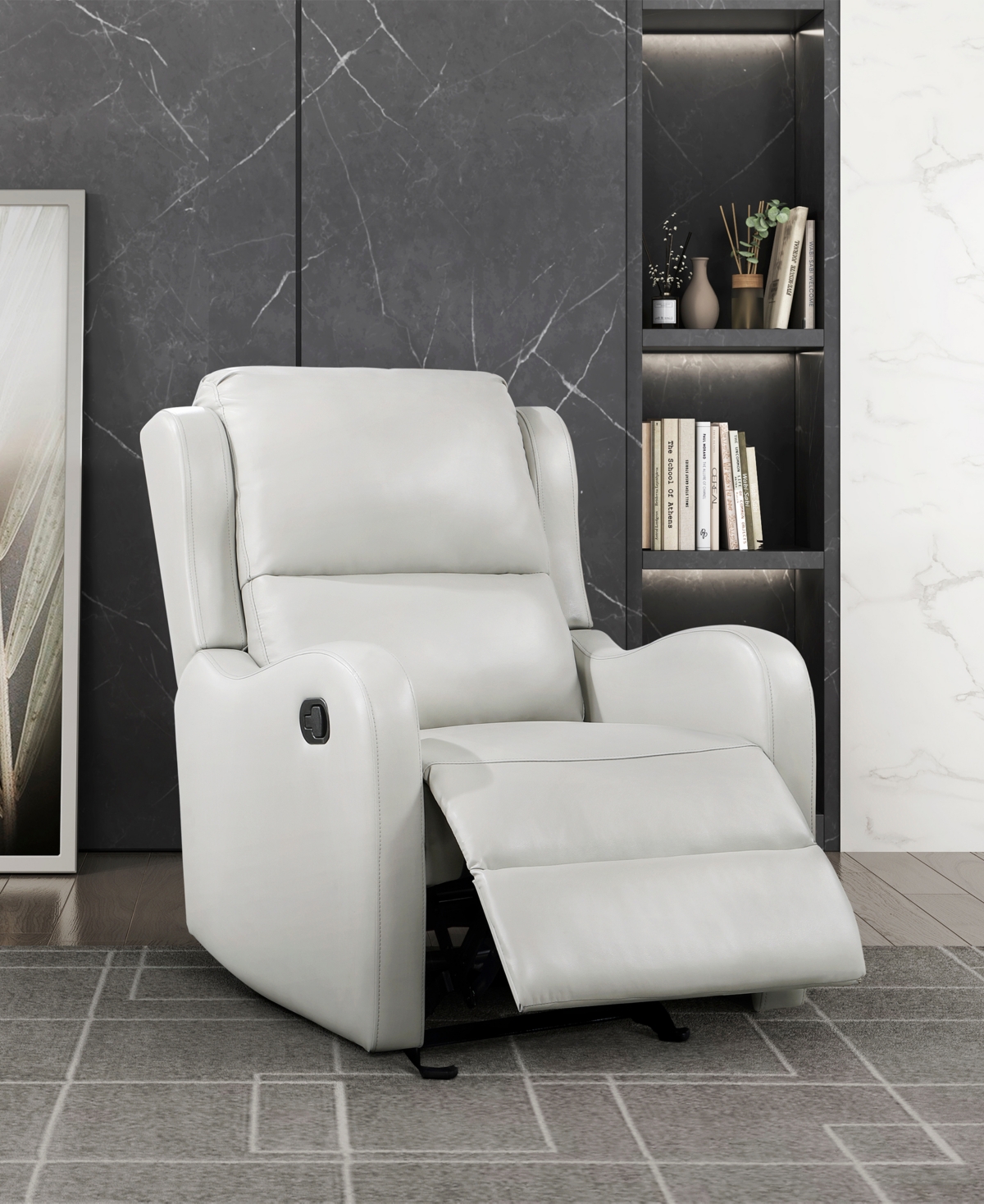 HOMELEGANCE WHITE LABEL CYNTHIA 30" GLIDER MANUAL RECLINER 