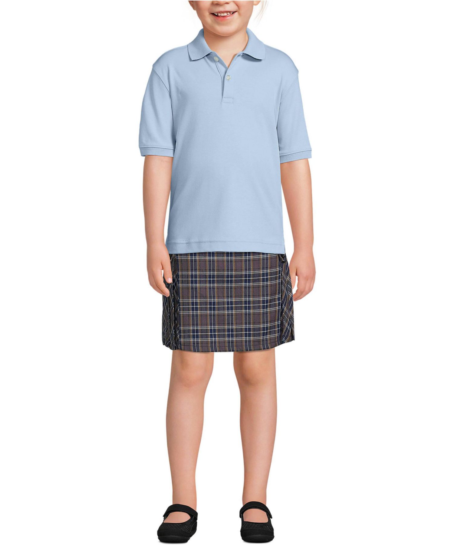 Big Boys Husky Short Sleeve Interlock Polo Shirt