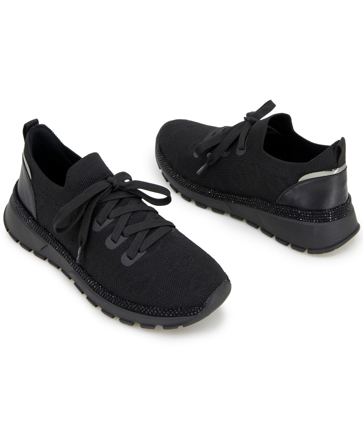 Kenneth Cole Reaction Women's Kuest Sneakers In Black Knit