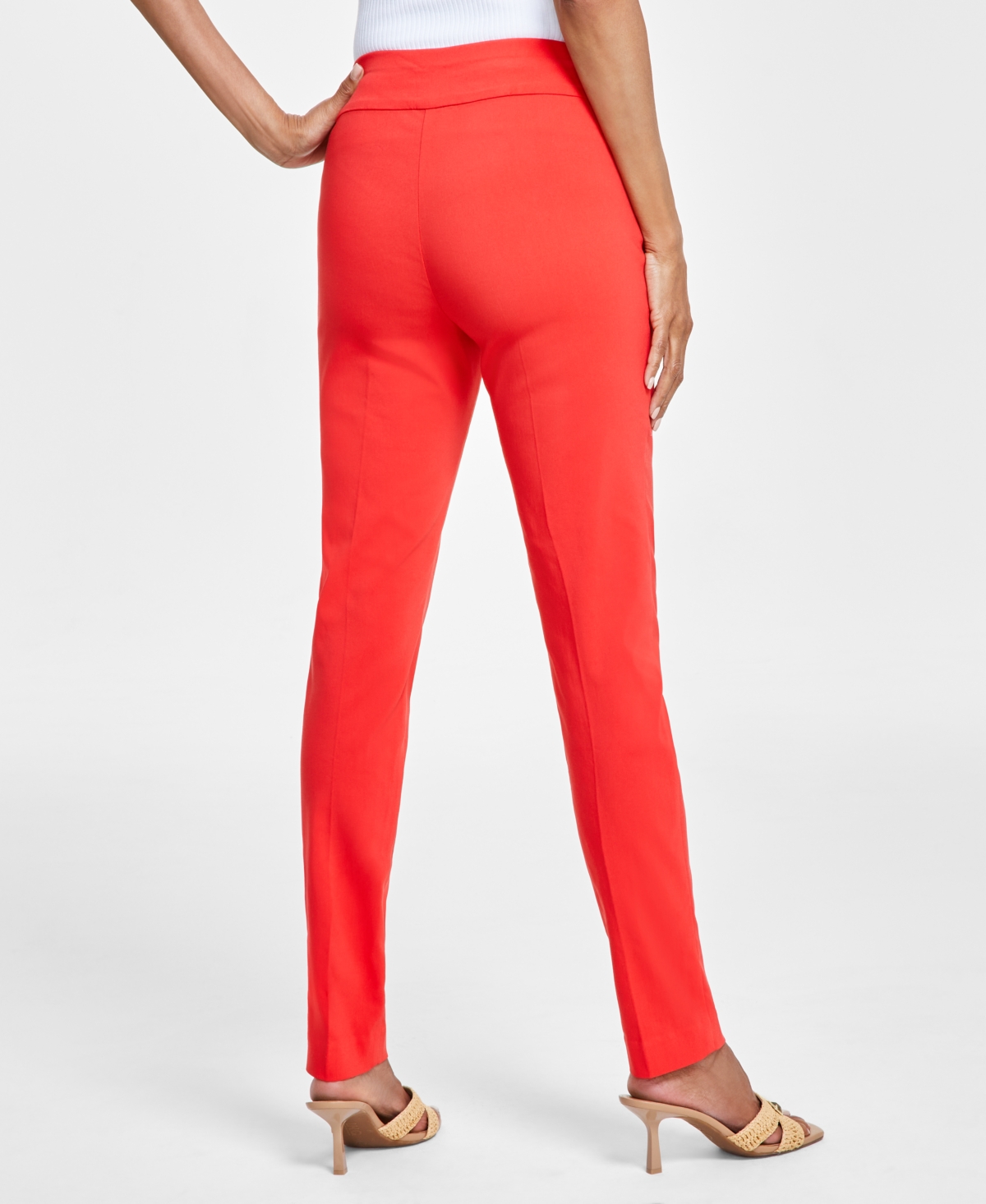 I.n.c. International Concepts Women's Tummy-Control Mid-Rise Skinny Pants, Regular, Long & Short Lengths, Created for Macy's