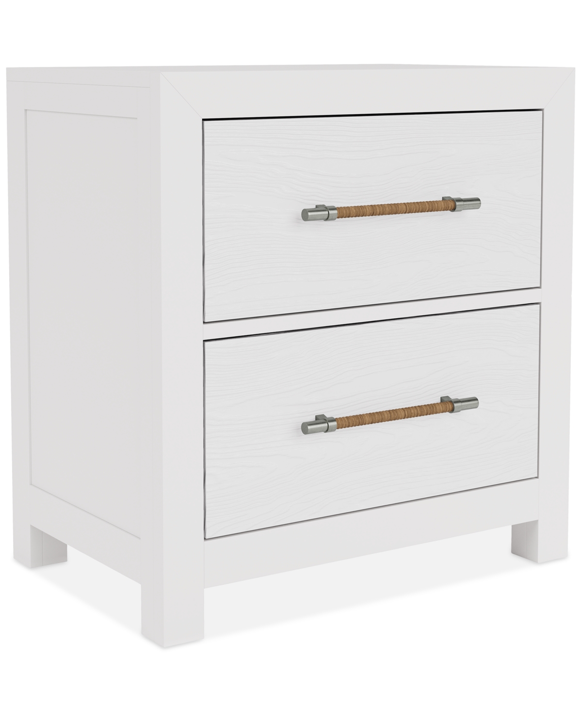 Shop Macy's Catriona Two Drawer Nightstand In White