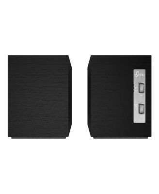 THE-SEVENS-BLACK 200W Powered Speaker Pair with 6.5" Woofer (2023)